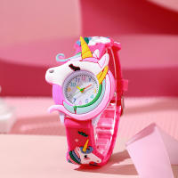 Reloj De Pulsera De Silicona Para Niños Y Niñas Reloj De Regalo Lindo Y Colorido Con Diseño De Animal Movimiento De Cuarzo - details 6
