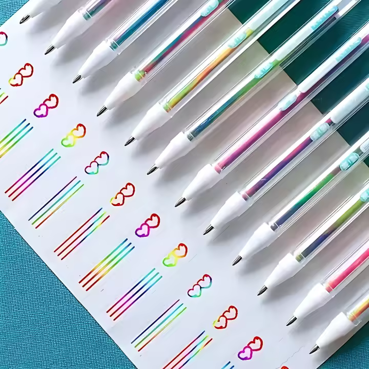 12-Pack De Marcadores De Resaltador Gel Multicolor - Secado Rápido Escritura Suave Ideal Para Arte Y Proyectos Creativos Estudiantes - 1