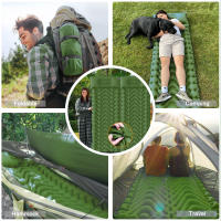 Colchoneta ultraligera para acampar con almohada, colchón inflable, Cama para exteriores, impermeable, para caminatas y trekking - details 3