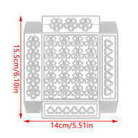Caja De Regalo 3D Plegable Con Borde De Artesanía Y Marco Herramientas De Corte Metálico Para Scrapbooking Decorativo Y Encaje Manual - details 28