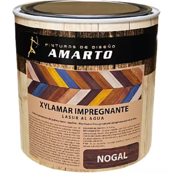 Amarto Xylamar Impregnante lasur al agua Nogal 750 Ml - 1