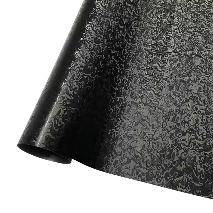 Película De Vinilo De Fibra De Carbono Negro Cósmico Para Coche Y Motocicleta DIY Adhesivo De Modificación Corporal Completa - 1