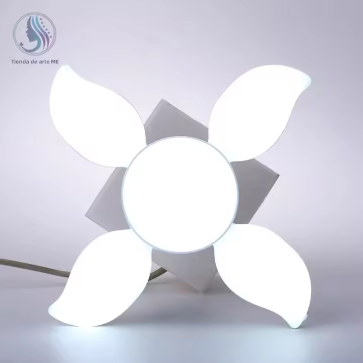 Bombilla LED Plegable Super Brillante Para Hogar Y Garage Cinco Hojas Ajustable Ceilinado Eficaz En Energía Spot Luz De Ambiente - 1