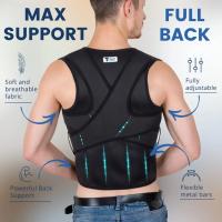 Corrector De Postura Para Hombres Y Mujeres Soporte Lumbar Espalda Y Hombros Alivio Del Dolor Memoria Muscular Rectificador De Postura - details 3