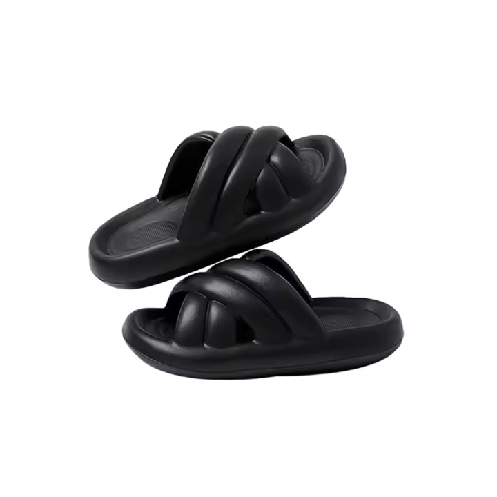 Zapatillas de Baño Antideslizantes Supersuaves, Chancla de Goma Supersuave, Sandalias de Ducha de suela gruesa para mujer, Chancla de playa para interiores y exteriores, Suela extra Gruesa pero Agradable, Resistente y Duradera - 1