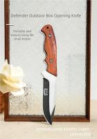 Cuchillo De Sobrevivencia Portátil Para Camping Cuchillo Recto Pequeño Con Borde Afilado Cuchillo De Outdoor Cuchillo De Mano Y Carne (con Funda) - details 0