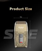 Kemei Afeitadora Eléctrica Profesional Recargable Con Tres Cuchillas De Plata Para Barbero Cabeza Desnuda Sin Cable Velocidad De 8500 RPM Para Hombres - details 7
