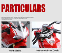 Moto De Carreras 1/12 Modelo De Coche Juguete De Aleación Con Absorción De Choques Ruedas Delanteras Giratorias Luz Y Sonido Para Niños - details 11