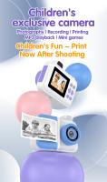 Cámara Digital Para Niños 1080P HD Con Lente Doble Regalo Con Papel De Impresión Stickers Y Bolígrafos Cámara Selfie Con Tarjeta SD De 32G - details 0