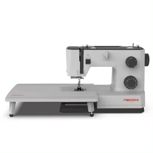 Maquina de coser mecanica Necchi Q132a Heavy Dutty con mesa de extension - 1