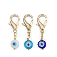 Lucky Eye Set De 3 Llaveros Con Piedras De Ojo Turco Y Mano De Fatima Llavero De Aleación De Metal Para Coche Y Bolso - details 19