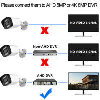 Cámara De Seguridad 4K 8MP AHD 5MP 2MP CCTV Visión Nocturna En Color IP65 Impermeable Para Exterior Con Visión Nocturna En Color Cámara De Bala Blanco - details 1