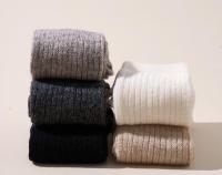 Calcetines Largos De Lana Suave Para Mujer Otoño Invierno Cashmere Solido Tejidos Gruesos Calientes Y Suaves Calcetines Casuales De Rodilla Para Niñas - details 1
