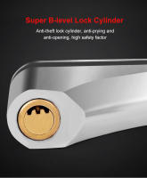 Cerradura De Freno De Disco Impermeable Para Motocicleta Antirrobo Con Llaves Para Motos Scooter Mópeds Motorbike Material De Aleación - details 4
