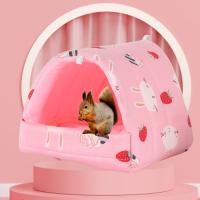 Cama De Hamster Cómoda Para Pequeños Animales Algodón Suave Nido Caliente Para Conejo Surtidor Rata De Sapo Mini Jaula Incluida Medidas S/M/L/XL - details 12