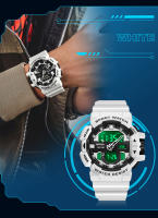 Reloj Deportivo Militar Para Hombre SANDA Dual Display Pantalla Analógica Y Digital Resistente Al Agua Luz Luminosa Alarmas Relogio Masculino 3129 - details 4