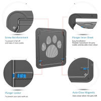 Puerta de Pets Segura y Fácil de Usar Función de Cierre Automático Grande para Perros y Gatos - details 7
