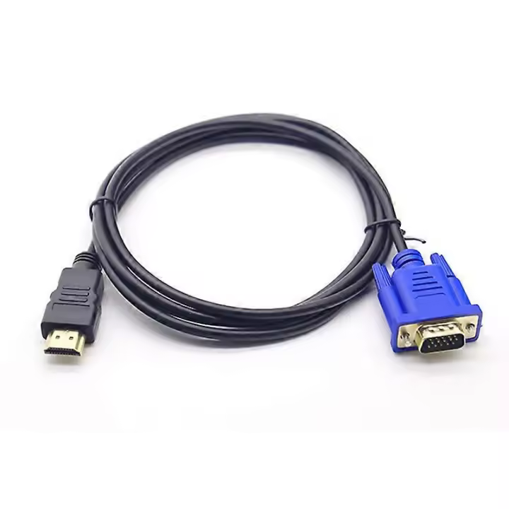 Cable de conversión HDMI a VGA 1080P Cable HDMI a VGA Adaptador de 1,8 m (sin chip) - 1