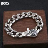 Pulsera de Cruz Gruesa para Hombres - Estilo Vintage y Rebelde，Talla 18cm/20cm/22cm - details 3