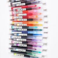 Bolígrafo De Gel Líquido De 10 Colores 0.5mm Gran Capacidad Quick-drying Para Escuela Y Oficina Estación De Trabajo Colorido - details 1