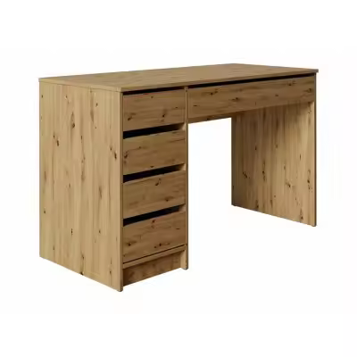 Mesa de oficina Comfivo 312 , Muebles ES, Con cajones, Roble Artisan, 120 x 75 x 55cm - 1