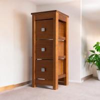 Cajonera de Madera Sueña y Descansa, 3 Cajones Cerezo, Estrecha para Organizar y Almacenar - details 0