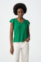 Camiseta kira verde. Camiseta de algodón con un color súper vivo y favorecedor parta esta temporada. - details 2