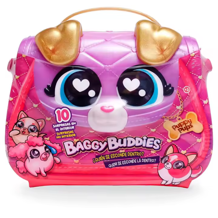 Juguetes Juguetes educativos Baggy Buddies Perrito Sorpresa Rosa - 1
