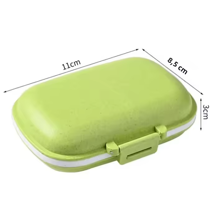 Caja De Viaje Para Vitamínicos Y Suplementos Medicinales Organizador De Pastillas Diarias Caja De Almacenamiento De Suministros - 1
