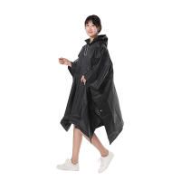 Chaqueta De Lluvia Unisex De Alta Calidad EVA Gruesa Impermeable Para Hombres Y Mujeres Negro Adecuada Para Ciclismo Y Camping - details 2