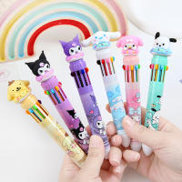 Sanrio Pluma De Punto De Sombra 0.7mm 10 Colores Kuromi Hello Kitty Cinnamoroll Estuche De 18/36 Piezas Material Plástico Para Estudiantes Y Escuela - details 3