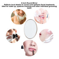 Espejo De Maquillaje Con Aumento De 30X Instalación Fácil Vidrio De Abs Succión Para Viajes Espejo Redondo Ligero Para Cosméticos - details 0
