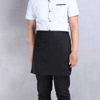 Apariencia De Cocinero Mitad Con Bolsillo Ajustable De Largo Restaurante Apron De Cintura Sólido Verano Para Cocina Pub Suministros De Limpieza - details 14