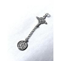 colgante de plata de ley amuleto doble protección nudo de bruja y tetragrámaton -40ycuatrojoyeria - details 0