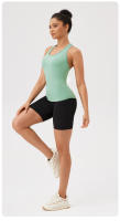 Chaleco De Yoga Para Mujer Deporte Sin Mangas Camiseta De Entrenamiento Fitness Running Outdoor Chaleco Deportivo Ajustable - details 10