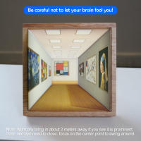 Lámpara De Pared 3D Visual Sin Gafas Con Luz Nocturna En 3 Colores Lámpara De Ambiente Pintura Montada En La Pared Arte Óptico - details 4