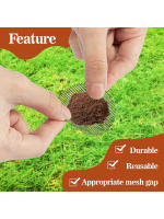 50PCS Almohadilla De Red Circular De Plástico Para Maceta Cerámica Negra Impermeable Y Anti-Insectos Gran Diámetro Transpirable - details 3