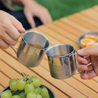 Taza De Camping Plegable Al Aire Libre Con Mango De Acero Inoxidable Para Cerveza Whiskey Café Leche Agua Vaso De Viaje Para Hogar - details 7