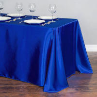 Mantel De Satén Para Fiestas Cumpleaños Bodas Eventos Al Aire Libre Hotel Banquete Comidas Hogar Decoración Tamaño Grande Poliéster 100% - details 7