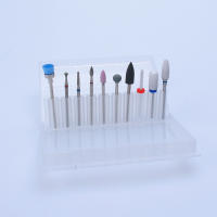 Juego De 10 Piezas De Brocas Para Uñas Kit De Corte De Cerámica Herramientas De Manicura Para Máquina Eléctrica Accesorios De Buras Rotativas - details 1