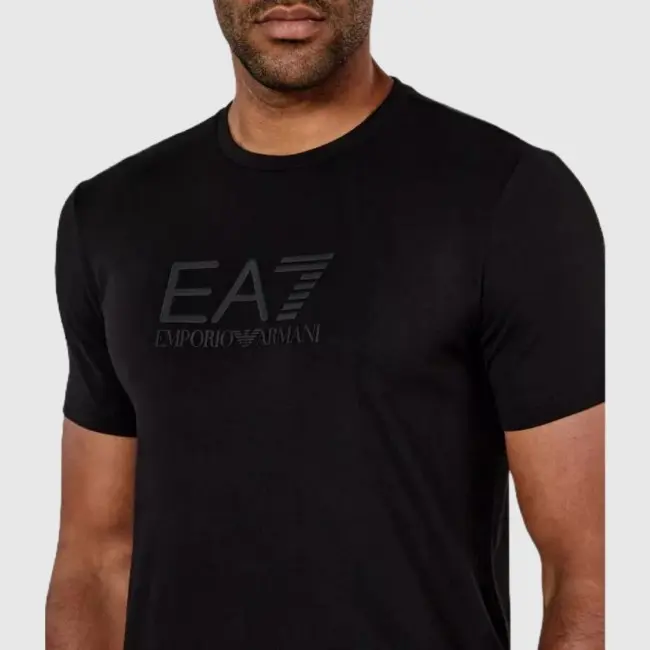 Camiseta Manga Corta Men Armani 225   V25 Negro Amccmv2525Ad - 1