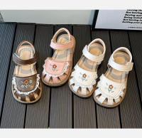 Sandalias De Verano Para Niñas Con Bordado De Flores Y Lazo Calzado Casual De Cuero Suave Para Niños Cierre De Correa Tamaño True Fit - details 6