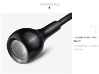 Lámpara De Escritorio Flexible 360° Con Clip USB Luz Nocturna Para Lectura Y Estudio Luz De Mesa Para Libros Material De Aluminio Y PVC Estilo Contemporáneo - details 7