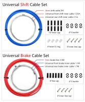 Kit De Cable De Freno Y Cambio Para Bicicleta 2m/2.5m 4mm/5mm Set Completo De Reparación Para Bicicletas De Montaña Y Carretera Con Aluminio Y Acero Carbono - details 2