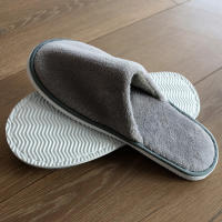 Chinelos Desechables Para Invitados Hombres Y Mujeres Uso Doméstico Y Viaje Un Tamaño Microfibra Funda De Pies Interior De Tela - details 3