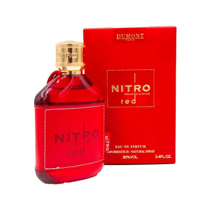Nitro Red by Dumont Paris EDP 100 ml – Fragancia Femenina Dulce, Floral y Amaderada