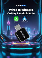 Adaptador De Coche Inalámbrico 2 En 1 CarPlay Para iPhone Y Android Con Conexión USB Tipo C AI Box Dongle Automotriz - details 0