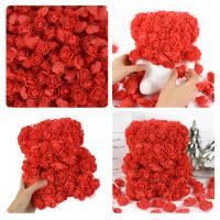 100/200 Piezas De 4cm Cabezas De Rosas De Esponja PE Para Decoración De Bodas Fiestas Hogar DIY Scrapbooking Coronas Flores Rojas Artificiales - details 16