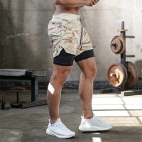 Shorts De Correr Para Hombre Verano 2024 2 En 1 Deportivos De Entrenamiento Secado Rápido Pantalones De Gimnasio - details 18