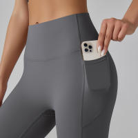 Leggings Para Mujer Con Bolsillos Pantalones De Yoga Para Gimnasio Deporte Fitness De Cintura Alta Control De Abdomen Para Correr Entrenamiento - details 22